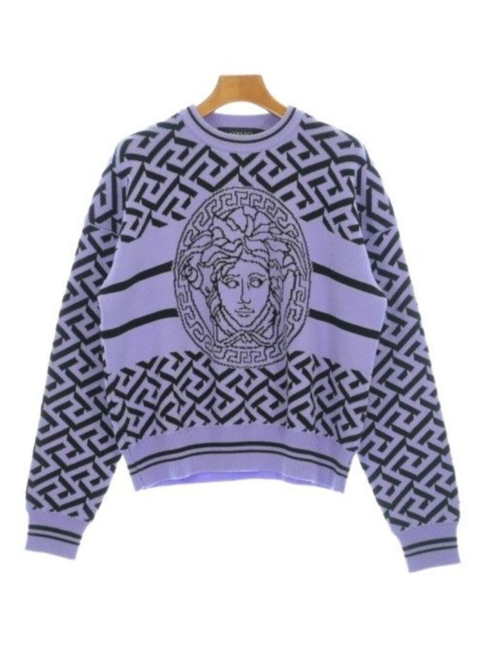 Versace Knit Sweater Purple